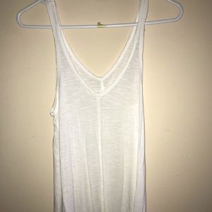 White flowy tank top